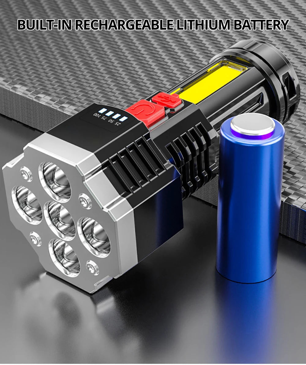 High Power Rechargeable Led Flashlight