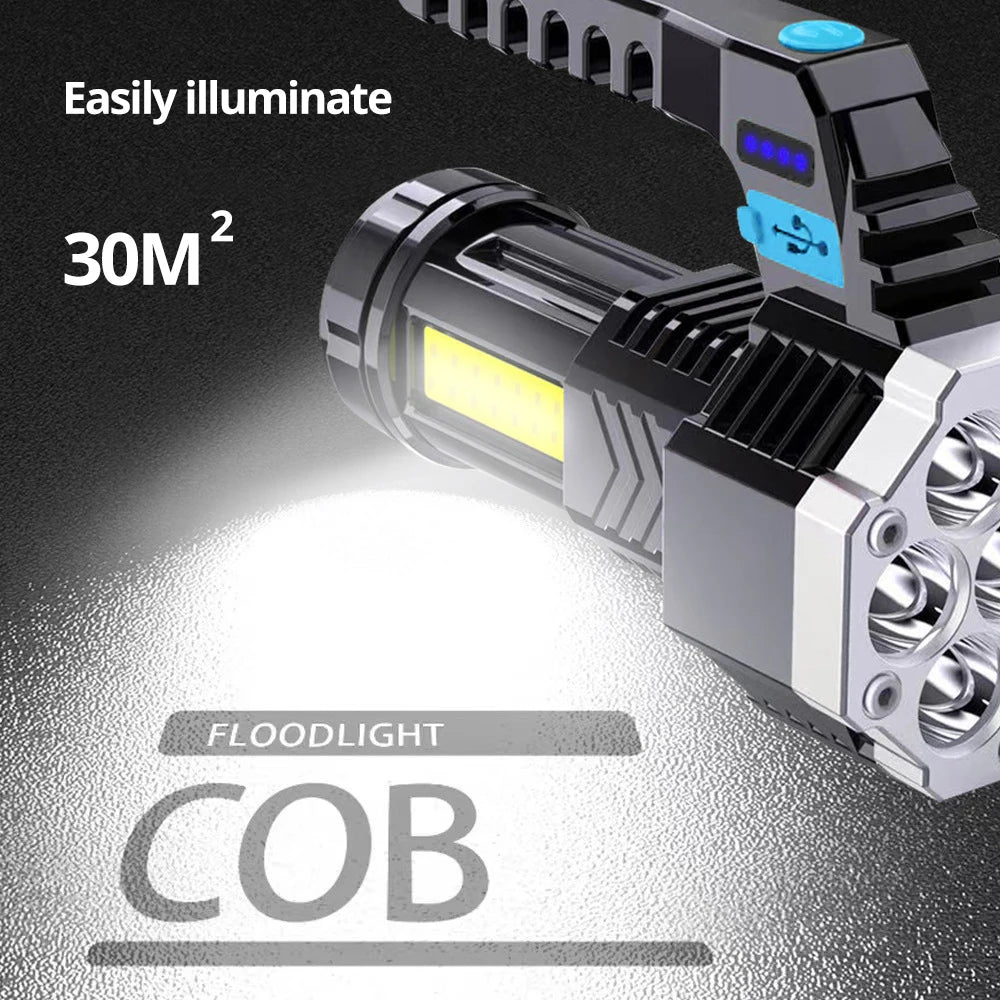 High Power Rechargeable Led Flashlight