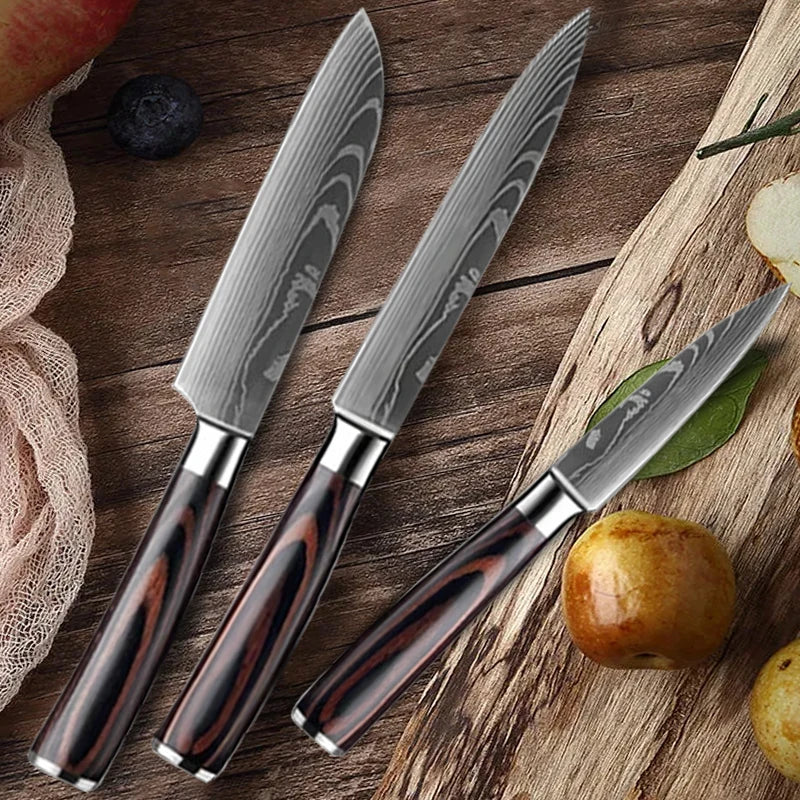 Stainless Steel Kitchen Knives Set