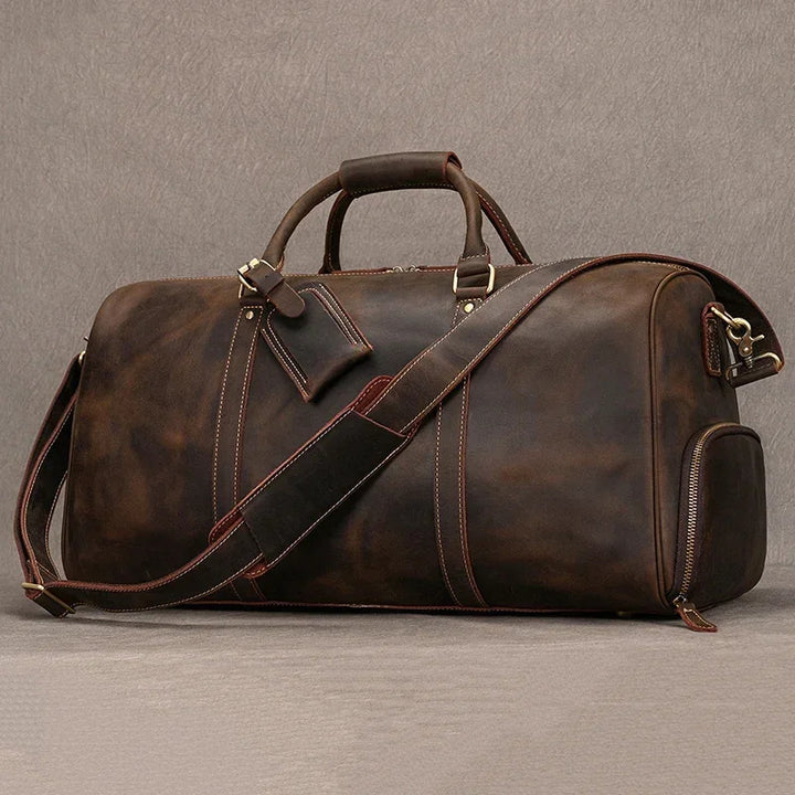 iCoolDown™ Vintage Leather Travel Shoe Bag