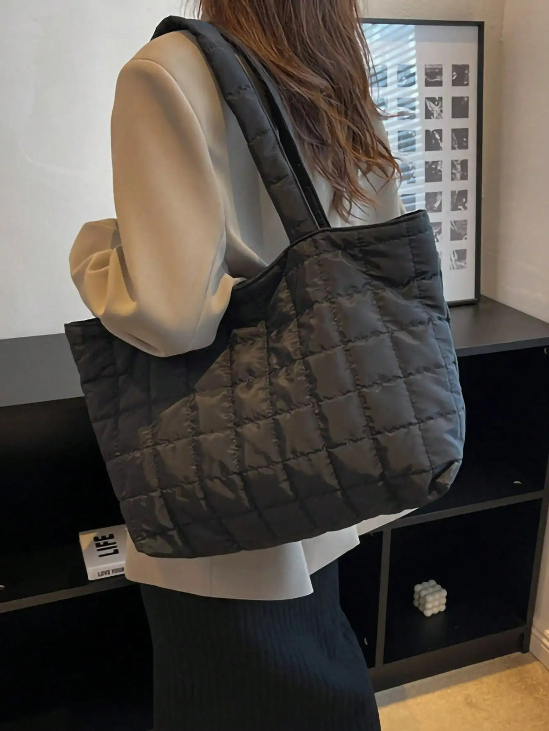 iCoolDown™ Crossbody Quilted Puffy Tote Bag