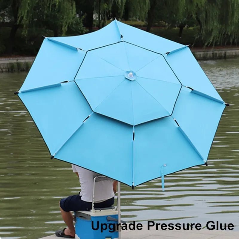 iCoolDown™ Large Adjustable Fishing Rain - proof Beach Umbrella - iCoolDown