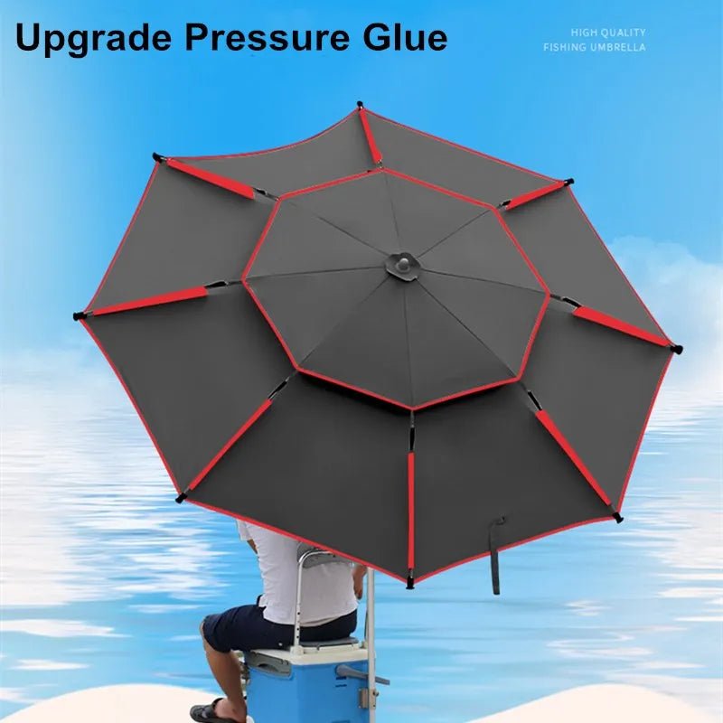 iCoolDown™ Large Adjustable Fishing Rain - proof Beach Umbrella - iCoolDown