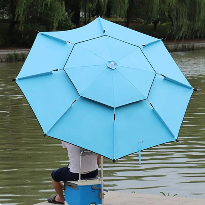 iCoolDown™ Large Adjustable Fishing Rain - proof Beach Umbrella - iCoolDown