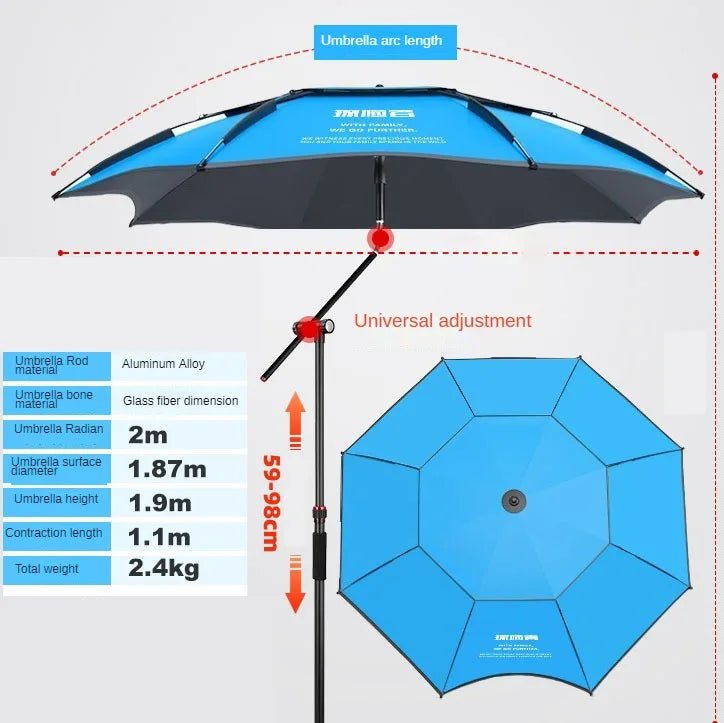 iCoolDown™ Outdoor Folding Waterproof Sunshade Umbrella for Beach - iCoolDown