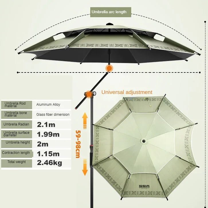 iCoolDown™ Outdoor Folding Waterproof Sunshade Umbrella for Beach - iCoolDown