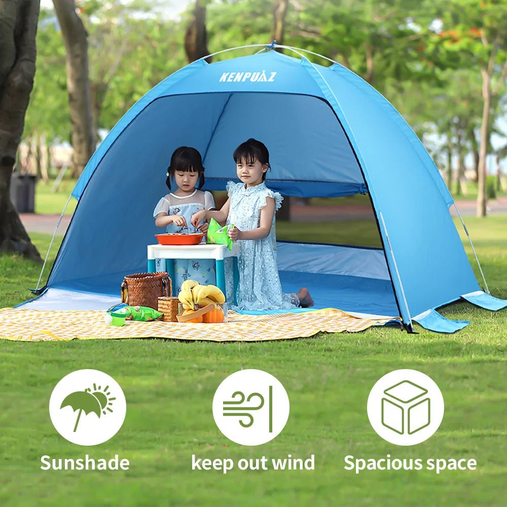 iCoolDown™ Portable Beach Blue Kids Tents - iCoolDown