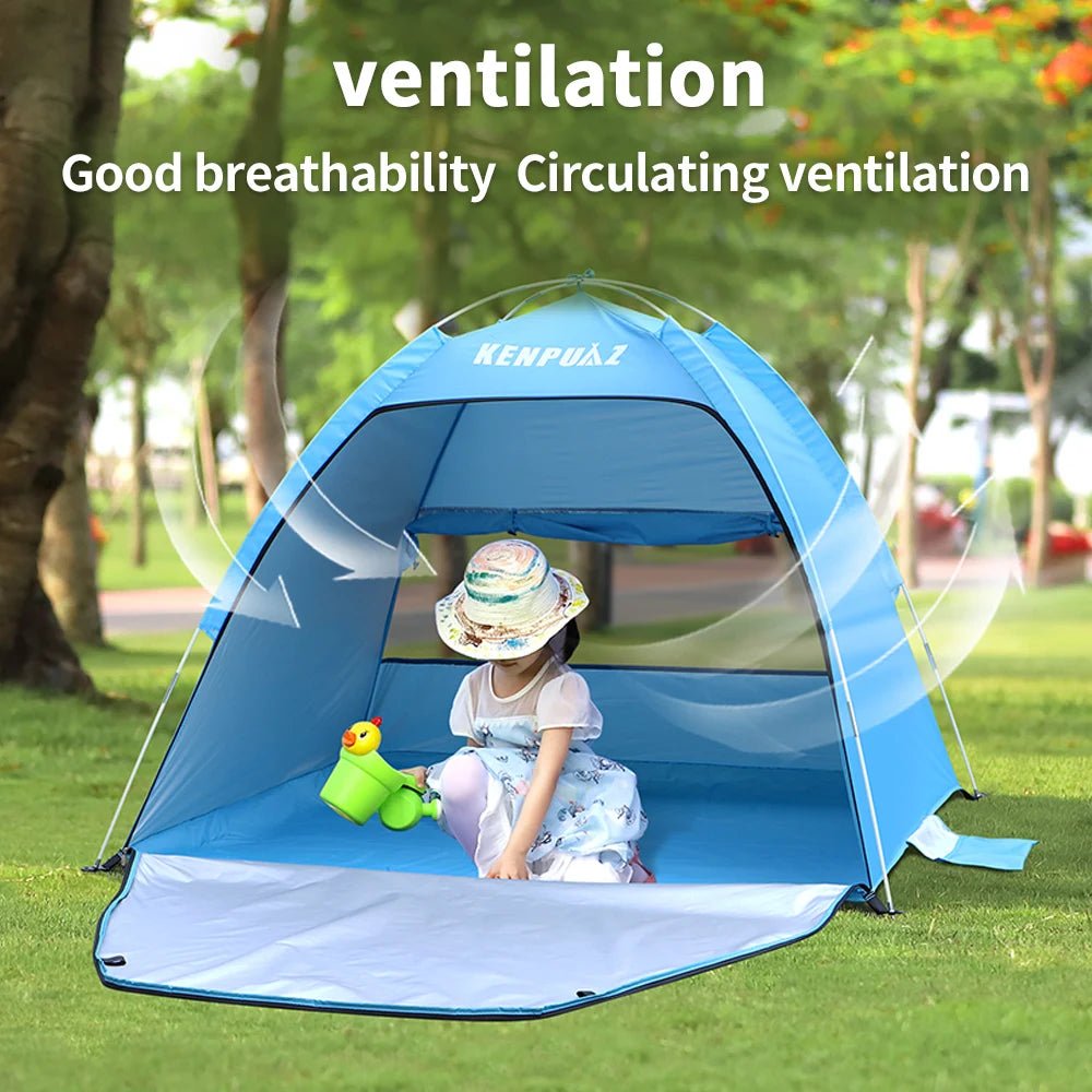 iCoolDown™ Portable Beach Blue Kids Tents - iCoolDown