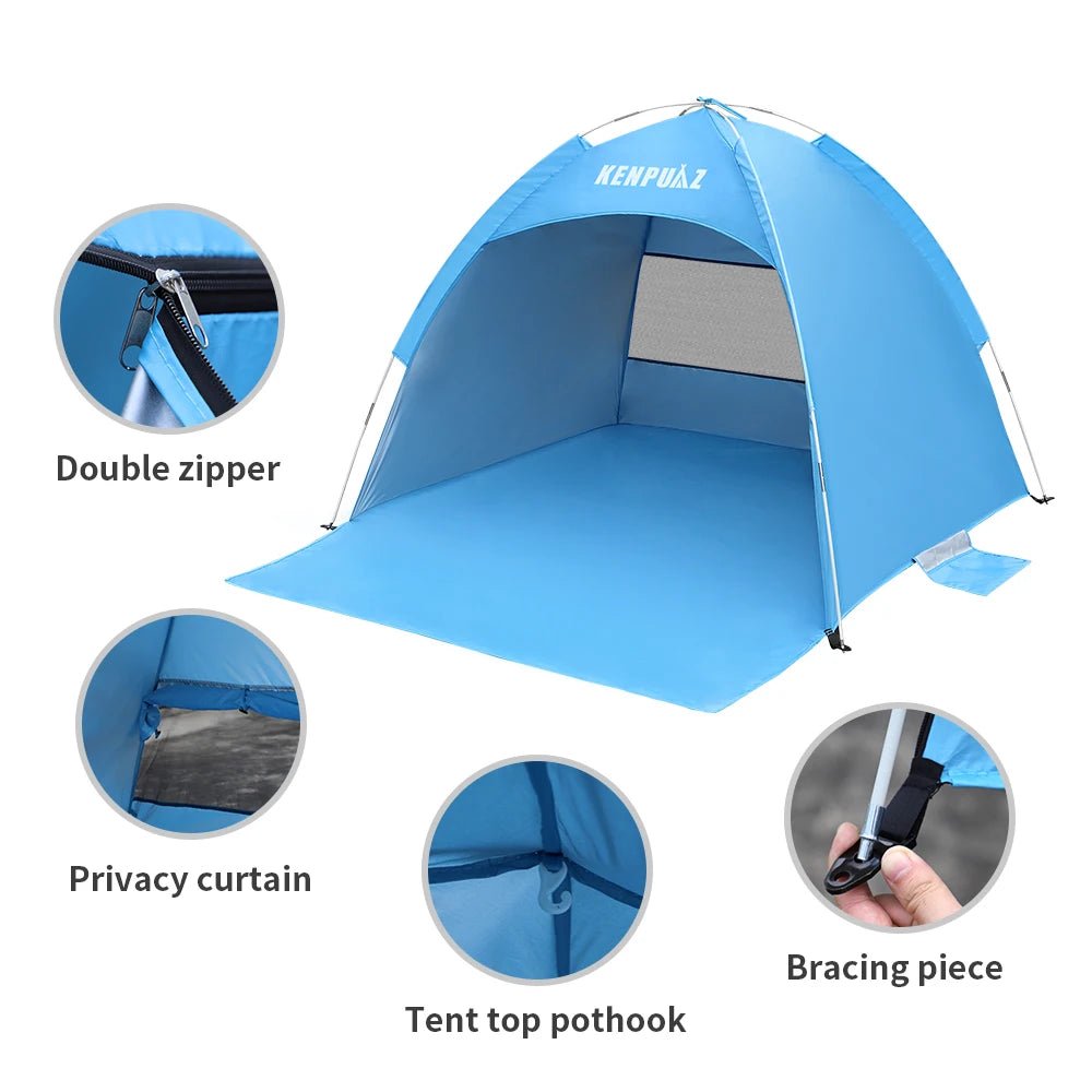 iCoolDown™ Portable Beach Blue Kids Tents - iCoolDown