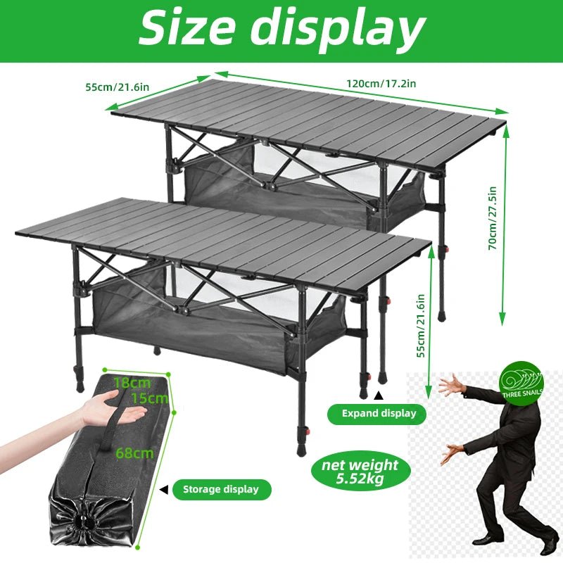 iCoolDown™ Rollable Camping Portable Outdoor Table - iCoolDown