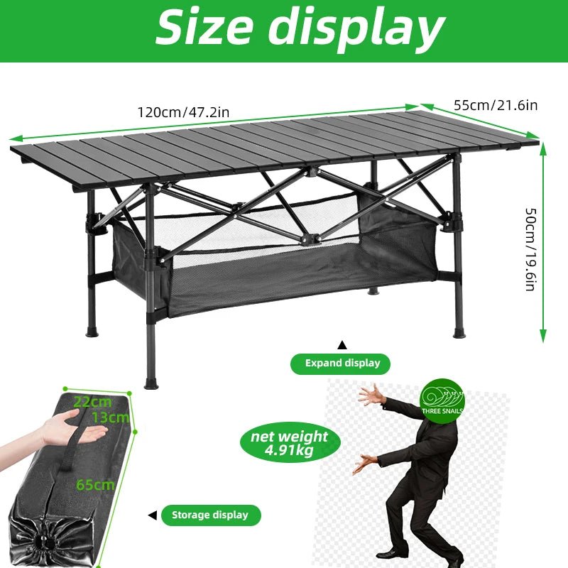 iCoolDown™ Rollable Camping Portable Outdoor Table - iCoolDown