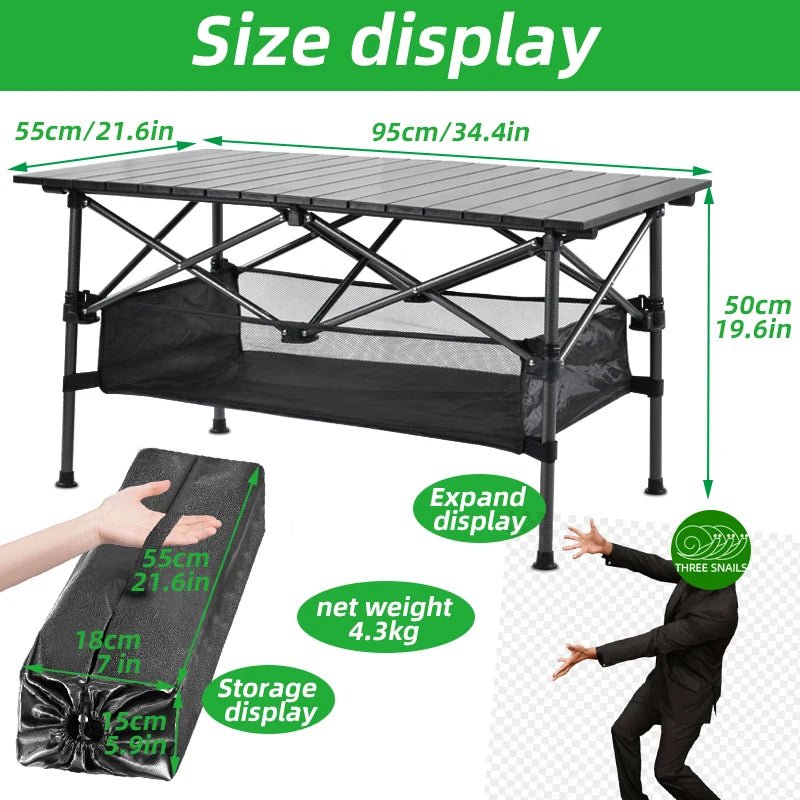 iCoolDown™ Rollable Camping Portable Outdoor Table - iCoolDown