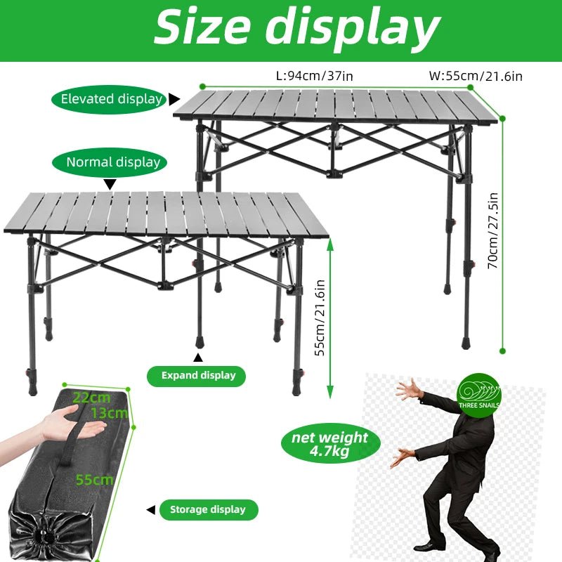 iCoolDown™ Rollable Camping Portable Outdoor Table - iCoolDown