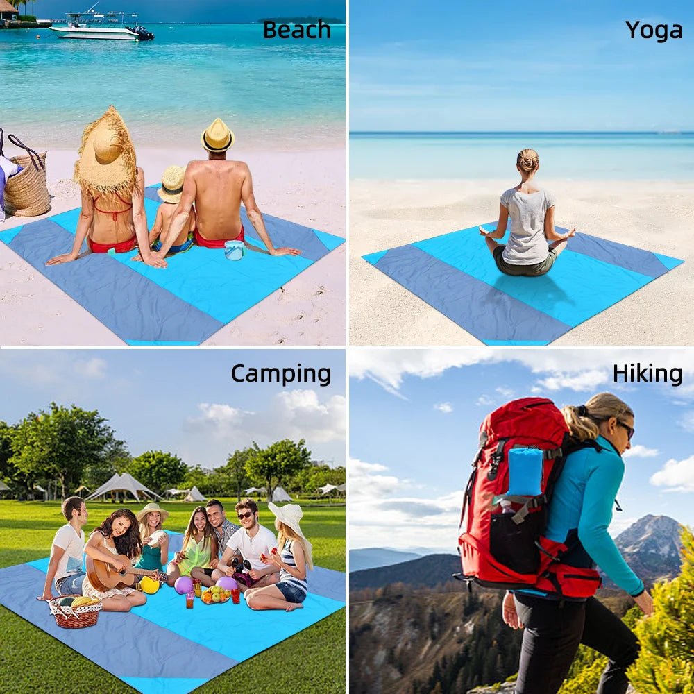 iCoolDown™ Waterproof Pocket Beach Blanket and Beach Mat - iCoolDown