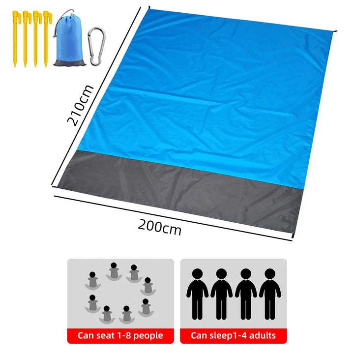 iCoolDown™ Waterproof Pocket Beach Blanket and Beach Mat - iCoolDown