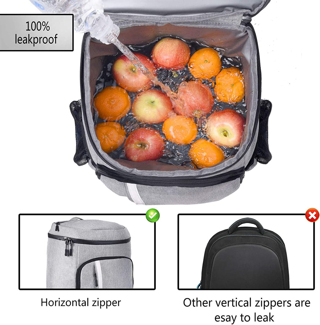 Leakproof Insulated Waterproof Backpack Cooler Bag - iCoolDown