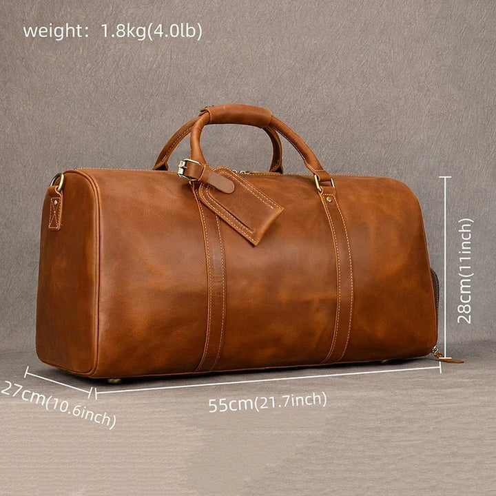 iCoolDown™ Vintage Leather Travel Shoe Bag